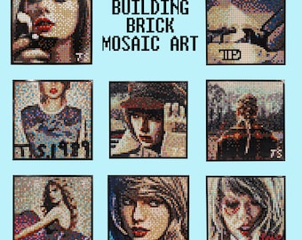 TS building brick mosaic art