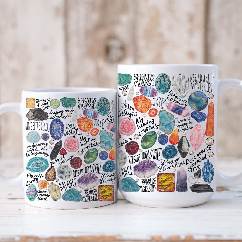 Mineral Crystal Coffee Mug Etsy