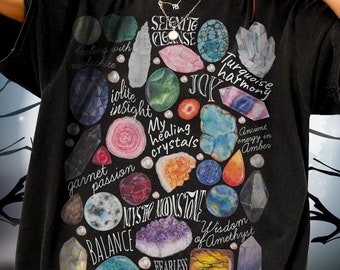 Crystal shirt geologie shirt cadeau mineraal verzamelaar shirt Rockhound verjaardagscadeau aardwetenschappen leraar cadeau paleontologie verzamelaar mijnwerker Tee