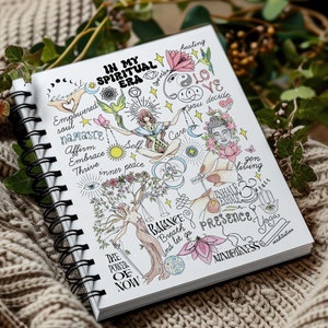 Planificateur de cours pour professeur de yoga Cadeau pour professeur de yoga Planificateur de yoga pour la santé mentale 2026 Calendrier des sports Cahier à spirales Journal d'affirmations spirituelles image 2