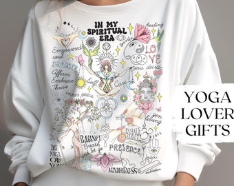 Yoga Meditation Sweatshirt Gift Spiritual Affirmation Relaxation Sweater In My Era Tee Shirt Self Care Gift Pilates Teacher Mother Birthday