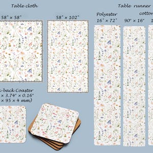Wildflower Table Quilted Place Mat NCU0DV2005