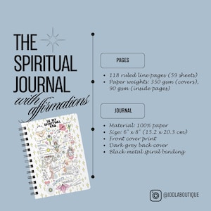 a spiral notebook with the words the journal journal