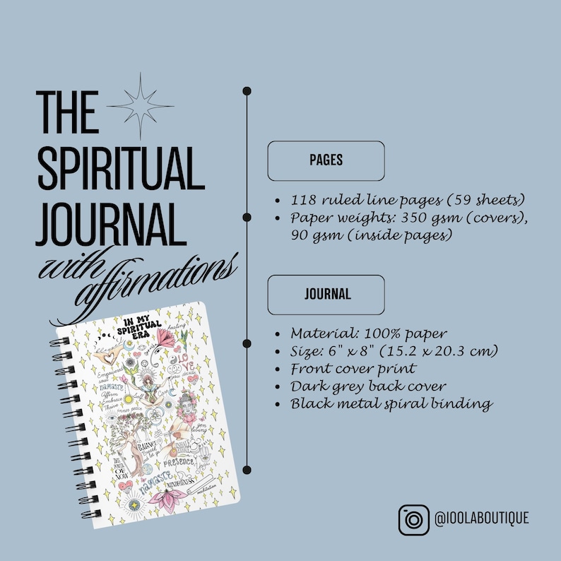 a spiral notebook with the words the journal journal