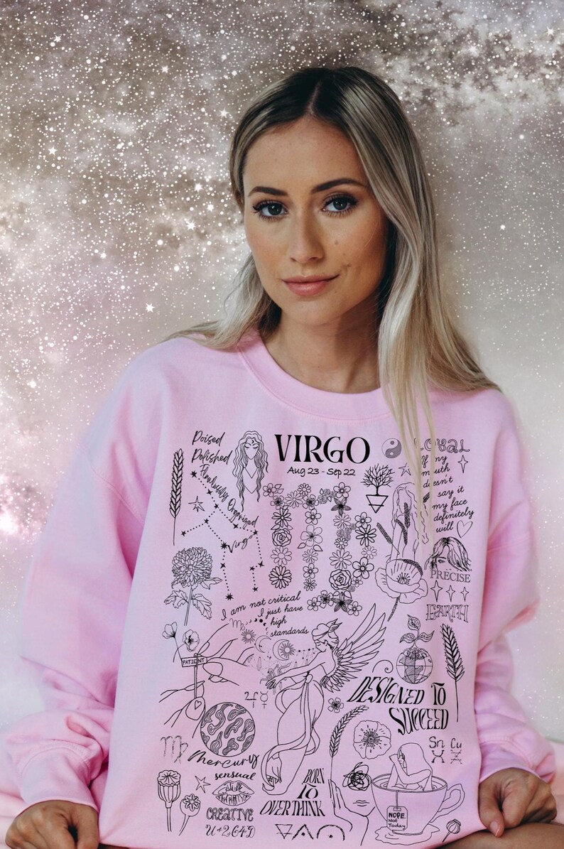 Sweat zodiaque cadeau poissons Bélier pull Affirmation chemise EVJF astrologie anniversaire tenue fête des mères femme taureau cadeau fille image 20