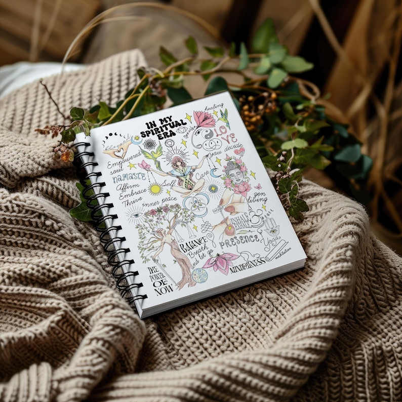 Planificateur de cours pour professeur de yoga Cadeau pour professeur de yoga Planificateur de yoga pour la santé mentale 2026 Calendrier des sports Cahier à spirales Journal d'affirmations spirituelles image 2