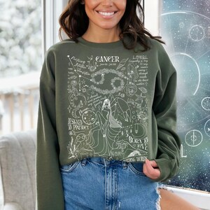 Sweat zodiaque cadeau poissons Bélier pull Affirmation chemise EVJF astrologie anniversaire tenue fête des mères femme taureau cadeau fille image 6