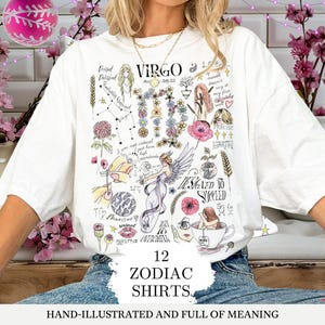 Personalized Birthday Outfit Shirt Teen Girl Gift Zodiac Tshirt Fairy Teenage Daughter Mother Matching Holiday Family Tee Art