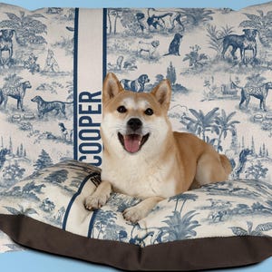 Custom Dog Blanket Gift Personalized Dog Bed Cover Name Dog House Blanket Blue Dog Car Luxury Aesthetic Sofa Cover New Puppy Gift Dog Owner image 10