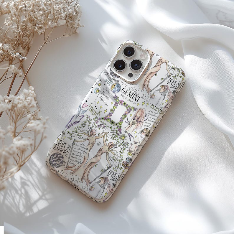 Zodiac Tough Phone Case iPhone 17 Astrology Case Cute Pisces Celestial Birthday Gift Daughter Small Whimsical Phone Case Mother Outfit image 13
