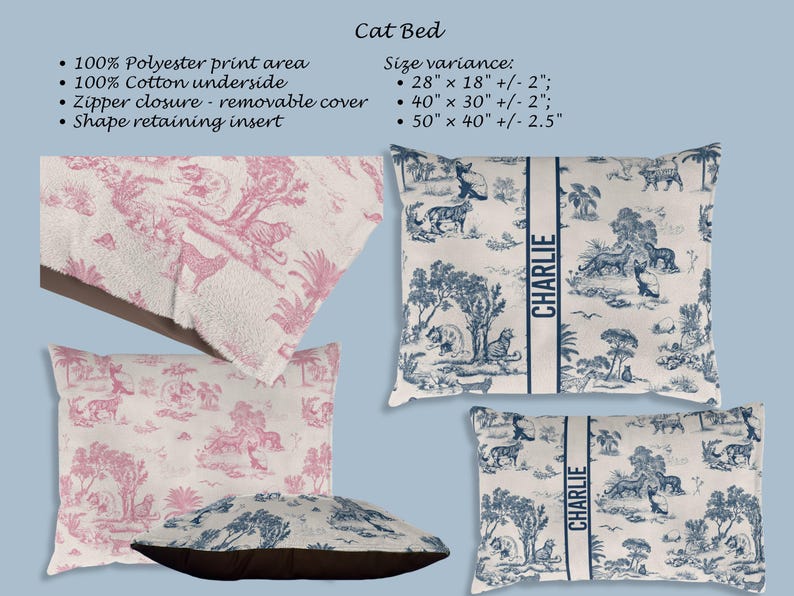 Custom Cat Bowl Mat Personalized Cat Food Mat Name Toile Luxury Aesthetic Placemat Non Slip Floor Mat Kitchen Cat New Kitten Gift Cat Owner image 16