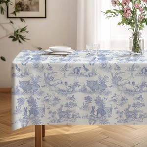 Ostertischdecke Grün Hase Toile Tischwäsche Frühling Dekor Esszimmer Tischdecke Familie Party Dekoration Osterei Bild 15