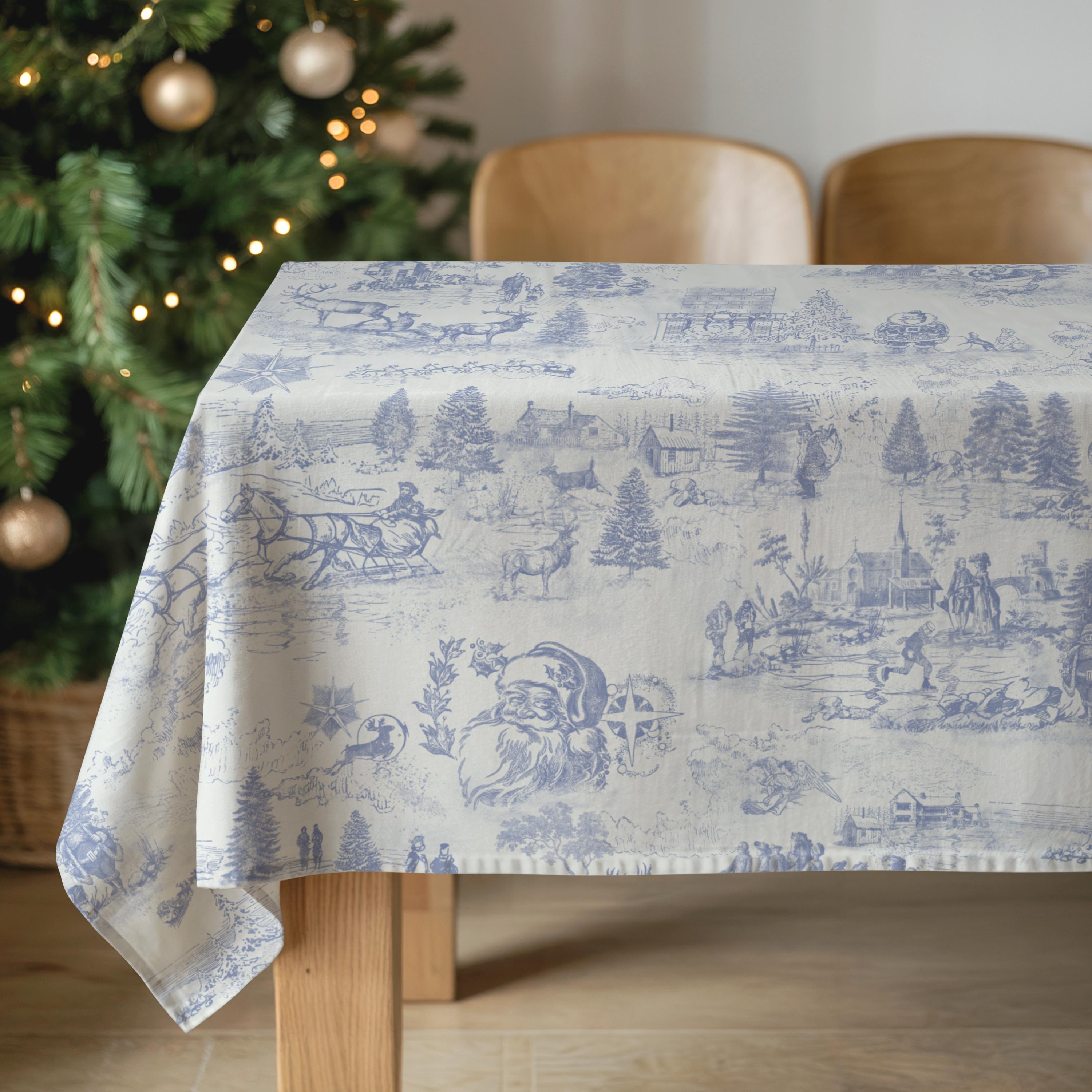 クリスマス トワル テーブルクロス クラシック サンタ デコレーション