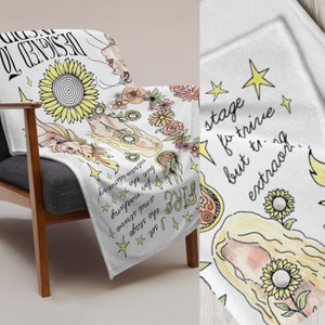 Zodiac Blanket Pisces Sagittarius Soft Throw Astrology Comforter Gift Birthday Decor Capricorn Personalized Mothers Day Gift for Women image 7