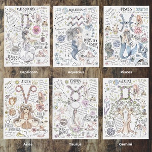 Zodiac Blanket Pisces Sagittarius Soft Throw Astrology Comforter Gift Birthday Decor Capricorn Personalized Mothers Day Gift for Women image 5