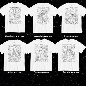 Sweat zodiaque cadeau poissons Bélier pull Affirmation chemise EVJF astrologie anniversaire tenue fête des mères femme taureau cadeau fille image 12