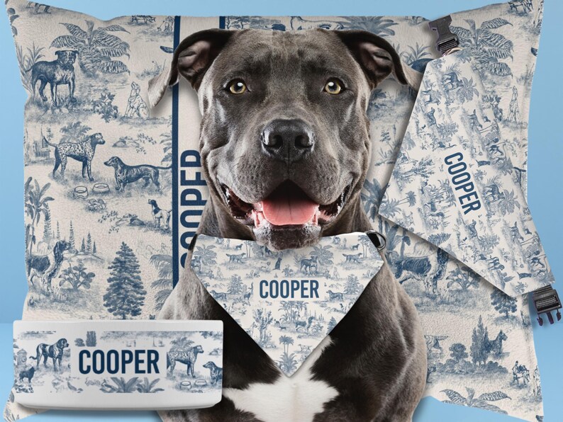 Custom Dog Bowl Mat Bone Shape Personalized Dog Food Feeding Placemat Non Slip Name Toile Luxury Kitchen New Puppy Mother Gift Dog Owner image 11