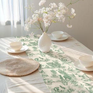 Ostertischdecke Grün Hase Toile Tischwäsche Frühling Dekor Esszimmer Tischdecke Familie Party Dekoration Osterei Bild 10