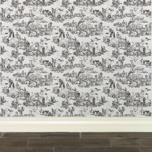 Gothic Skull Wallpaper Witchy Toile Decor Moody Vintage Victorian Wall Art for Restaurant Hotel Party Skeleton Pumpkin Theme Peel Stick image 8