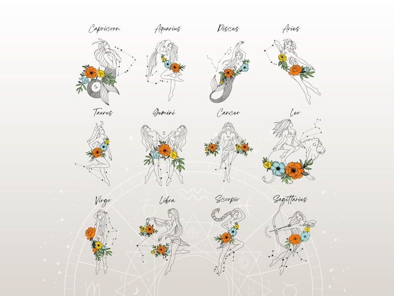 Koszulka Gemini w stylu retro zodiaku, organiczna, kwiatowa, estetyczna koszulka astrologiczna, koszulka Cottage Core, prezent dla córki, spersonalizowana koszulka Fairycore zdjęcie 7