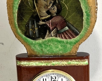 Vintage handgemaakte houten pendule Westminster Chime Works uniek 20 x 10 inch