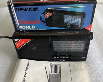 Radio portátil receptora mundial de 10 bandas Swing Interlectron MT-798AFLS7