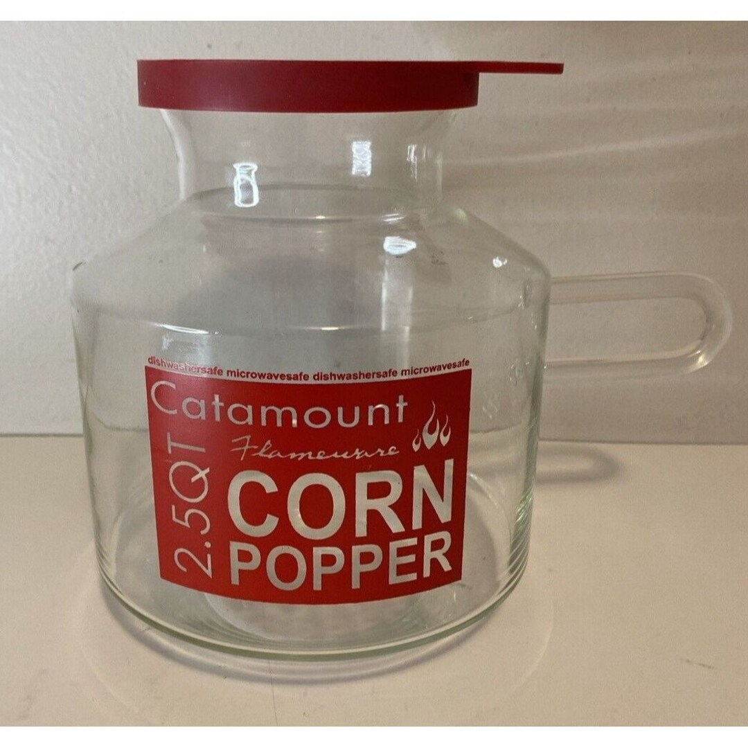 Microwave Popcorn Popper Catamount Glass Corn Popper 2 1/2 Quarts S4208
