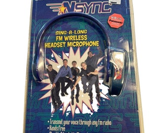 New 2000 Zeeks Sealed NSYNC Sing A Long FM Wireless Headset Microphone