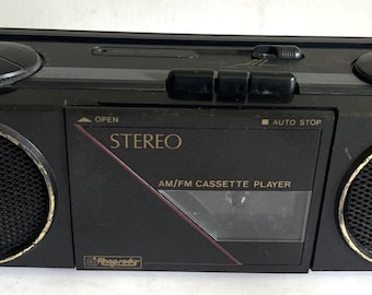 Radiocasete Rhapsody RY-1229B AM/FM/TV/WB. Probado y funcionando.