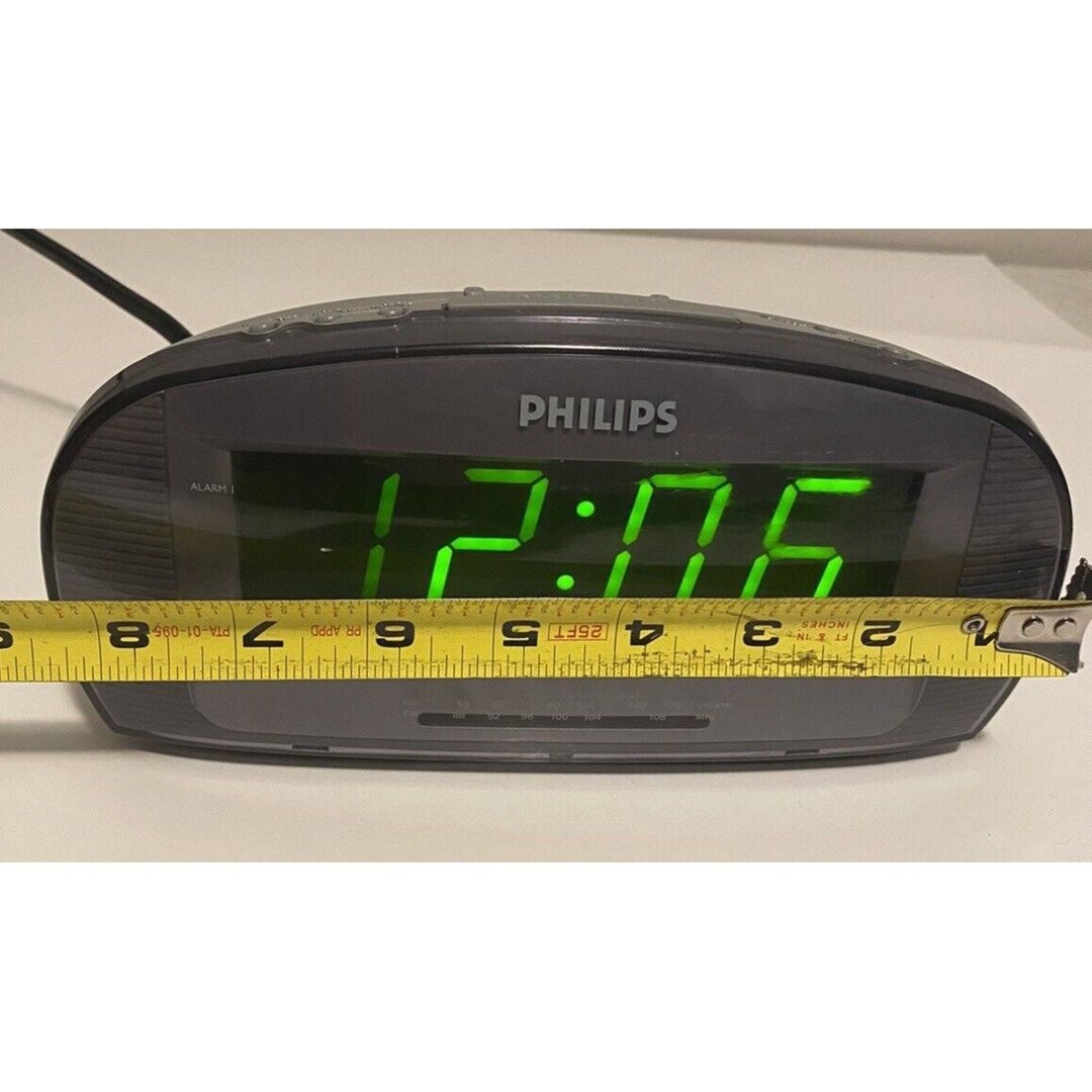 Philips AJ3540/37 Large Display Digital AM FM Alarm Clock Radio Works