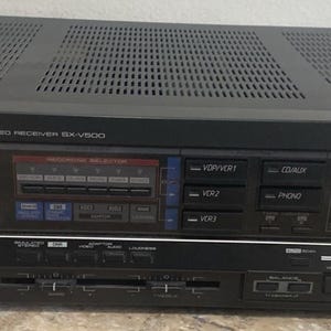 Vintage Pioneer SX-V500 Stereo Receiver Hi-Fi AM/FM Amplifier 1980s Tested Works