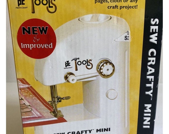 Sew Crafty Mini Sewing Machine PC Tools 2003 New Battery Operated