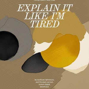 Explain It Like I’m Tired Guide Bundle, ADHD Mental Health Explainers, Anxiety Boundaries Self-Care Burnout, Plain Language Guide Series, Di