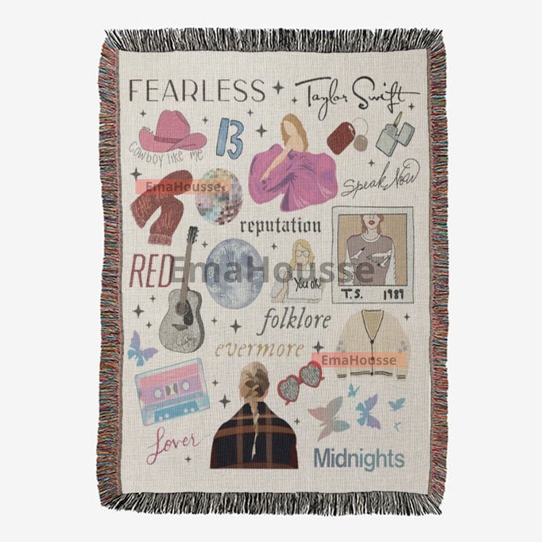 Eras 2023 Woven Throw Blanket Eras Reputation Blanket Etsy