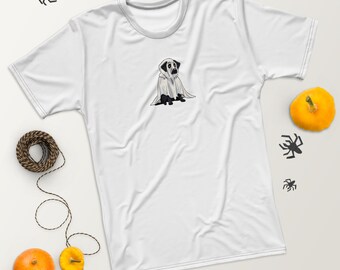 Black Lab Spooky Ghost Halloween Shirt