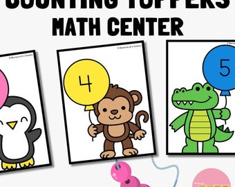 Adornos para cuentas contando hasta 20, Números para niños, Contar para niños, Recurso práctico para contar, Centro de matemáticas