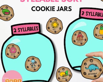 Syllable Sort Activity Game - Phonological Awareness