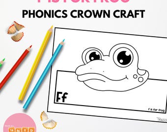 Alphabet and Phonics Crown Craft - F is for Frog - Sound of the Week Craft