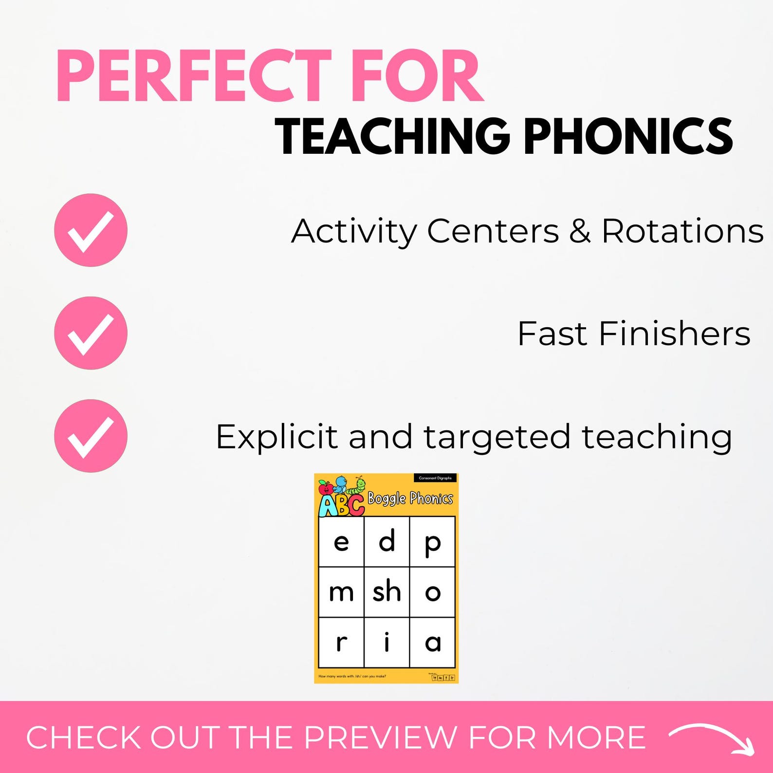 Consonant Digraph Boggle Phonics - Literacy and Reading Activity - Word ...