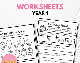 Grade 1 Statistics and Data Worksheets - Year 1, Australian Curriculum - Data worksheets