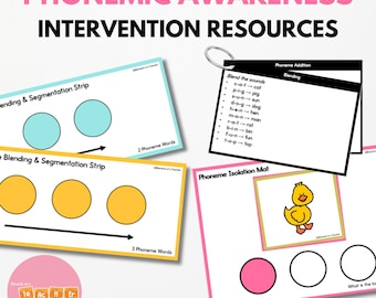 Phonemic Awareness Intervention Resources - Phonological Awareness