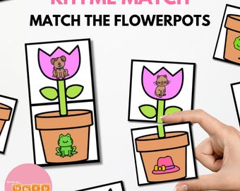 Rhyme Match Activity Game - Phonological Awareness