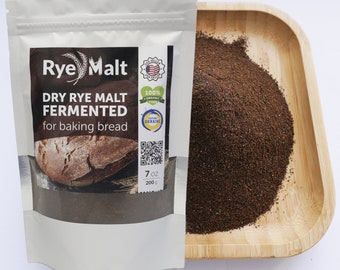 Rye malt, fermented malt, malt for rye bread, rye malt, solod, rye malt