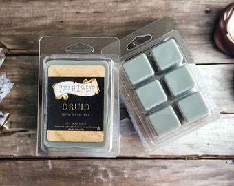 Druid Wax Melt, Palo Santo Wax Melt, Fantasy Wax Melt, Safe Soy Wax Melt, RPG wax melt, DnD theme wax melt, Wood spice Scented soy wax melt