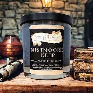 Mistmoore Keep Candle, Fantasy Candle, Roleplaying Candle, Tabletop Adventure Candle, DnD themed candle, Candle gift for nerd, TTRPG Candle