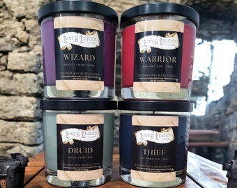 The Player Collection Fantasy Candle, Fantasy Themed Candle, Roleplaying Candle, Tabletop Adventure Candle, DnD themed candle, Nerd Candle