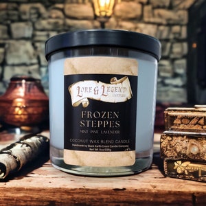 Lavender Mint Fantasy Candle, Fantasy Themed Candle, Roleplaying Candle, Tabletop Adventure Candle, DnD themed candle, Nerd Candle