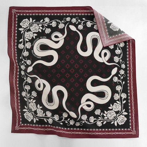 4 Pack Black Bandanas - Cotton Bandana Set for DIY Masks (pack of