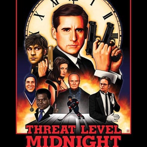 Threat Level Midnight The Office  Tv Show Print Wall Art Poster