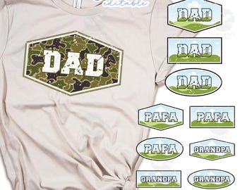 Bundle modèle de cadre de collage photo papa police universitaire, chemise père personnalisée toile modifiable (téléchargement numérique, PNG)